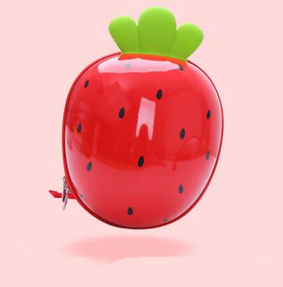 strawberry26x23x11cm Детские маленькие школьные сумки милые рюкзаки для маленьких девочек с героями мультфильмов морковь Жук маленькие дети водонепроницаемые Наплечные сумки для мальчиков унисекс - Цвет: strawberry26x23x11cm