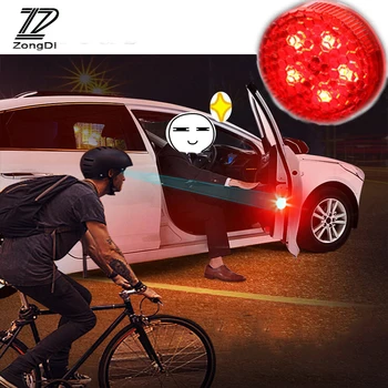 

ZD Car Door Warning Signal Crash Strobe Light 5 LED Stickers For Skoda Octavia A5 A7 2 Fabia Yeti BMW E60 F30 X5 E53 Inifiniti