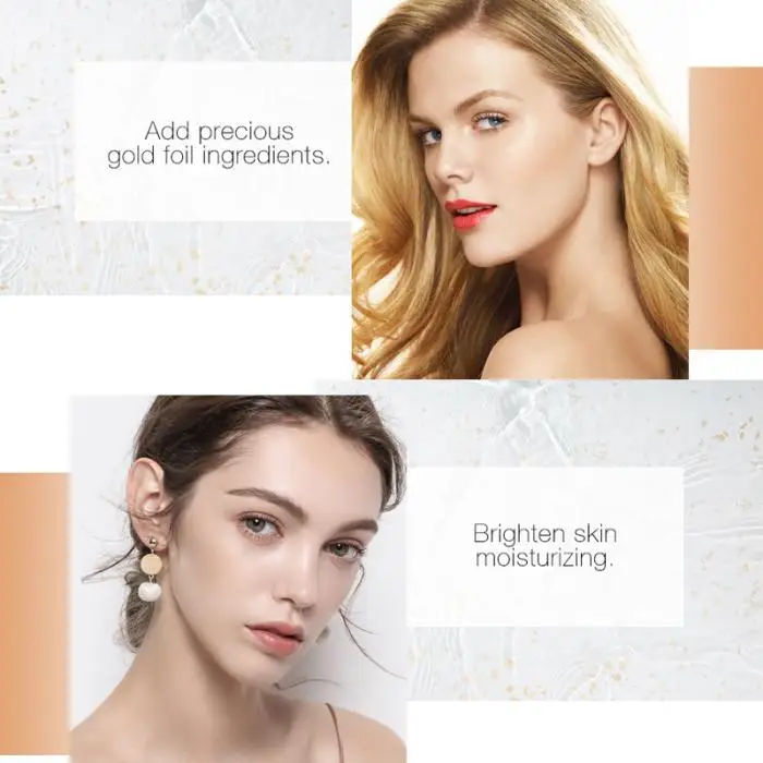 Праймер для макияжа 24K Gold Infused Oil Face Make Up Base увлажняющий праймер для макияжа- MS