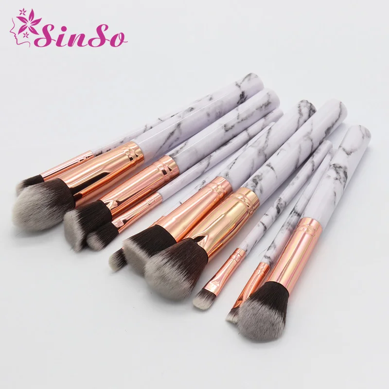 

4/10pcs Marble Makeup Brushes for Makeup Brush Set Cosmetic Tool Powder Foundation Blush Eye shadow Eyebrow Make up Brushes Kit