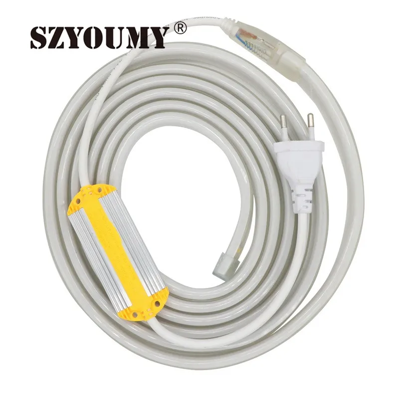 SZYOUMY Новое прибытие 220 V 120 светодиодный s/m гибкая светодиодная лента 5630 поверхностный, Регулирование яркости световая лента светодиодный