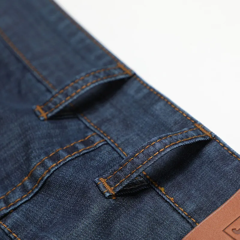Spring Summer JEEP Brand Cotton Jeans Elastic Men's Casual Full Length Retro Jeans Cotton Pants Fashion Lightweight Trousers 44 (5)
