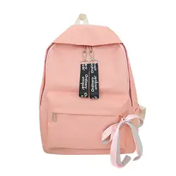 2018 холст плотная Японии Стиль минимализм best рюкзак для подростков девочек Новинка; для женщин отдыха и путешествий Для женщин рюкзак сумка