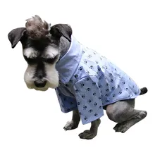 Trsnser рубашка для собак Новая мода для домашних собак весна и лето синий дышащий милый Принт Одежда для животных Одежда для собак 19June6 P30