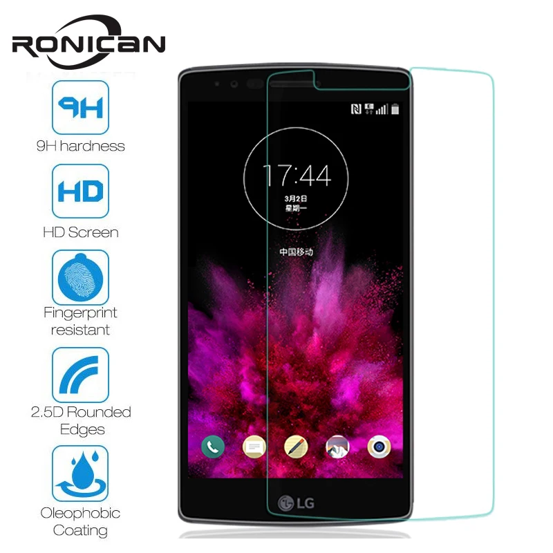 

RONICAN Screen Protector For LG G Flex 2 Tempered Glass 2.5D Clear HD Film For LG G Flex2 H955 LS996 H950 Protective Film Screen
