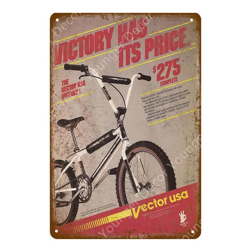 Ride My Bicycle металлическая жестяная вывеска для езды на велосипеде ретро постер винтажный Бар Паб Клуб домашний декор потертый шик настенная живопись табличка - Цвет: YD7726E