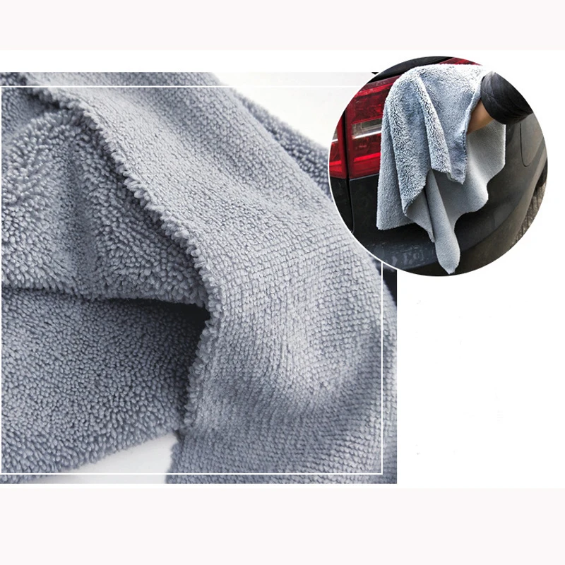 Салфетка для чистки полотенец из микрофибры, кухонное полотенце для мытья посуды, тряпки для мытья автомобиля, сушильные губки 40X40 см, 380GSM Premium
