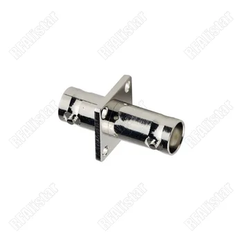 

50 Pieces BNC Jack to Jack female Panel Mount straight Flange 4 holes RF Coaxial Adapter Connector Brass