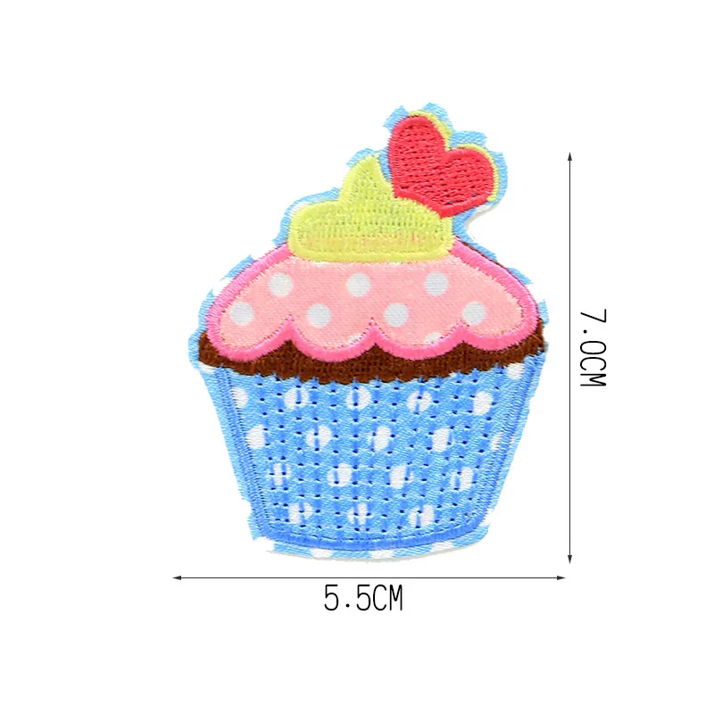 5 шт./компл. кекс вышитые патчи на патчи Швейные Аппликация Знак Одежда патч наклейки одежды швейная фурнитура