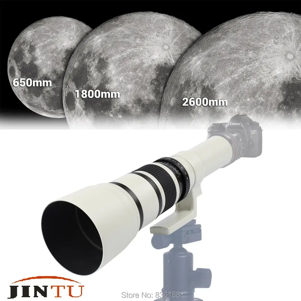 Супер телеобъектив JINTU 500 мм F6.3 для Sony NEX E Mount NEX3 NEX5 NEX7 A5100 A6000 A6300 A6500 A7 A7R A7RII A7S A9 SLR