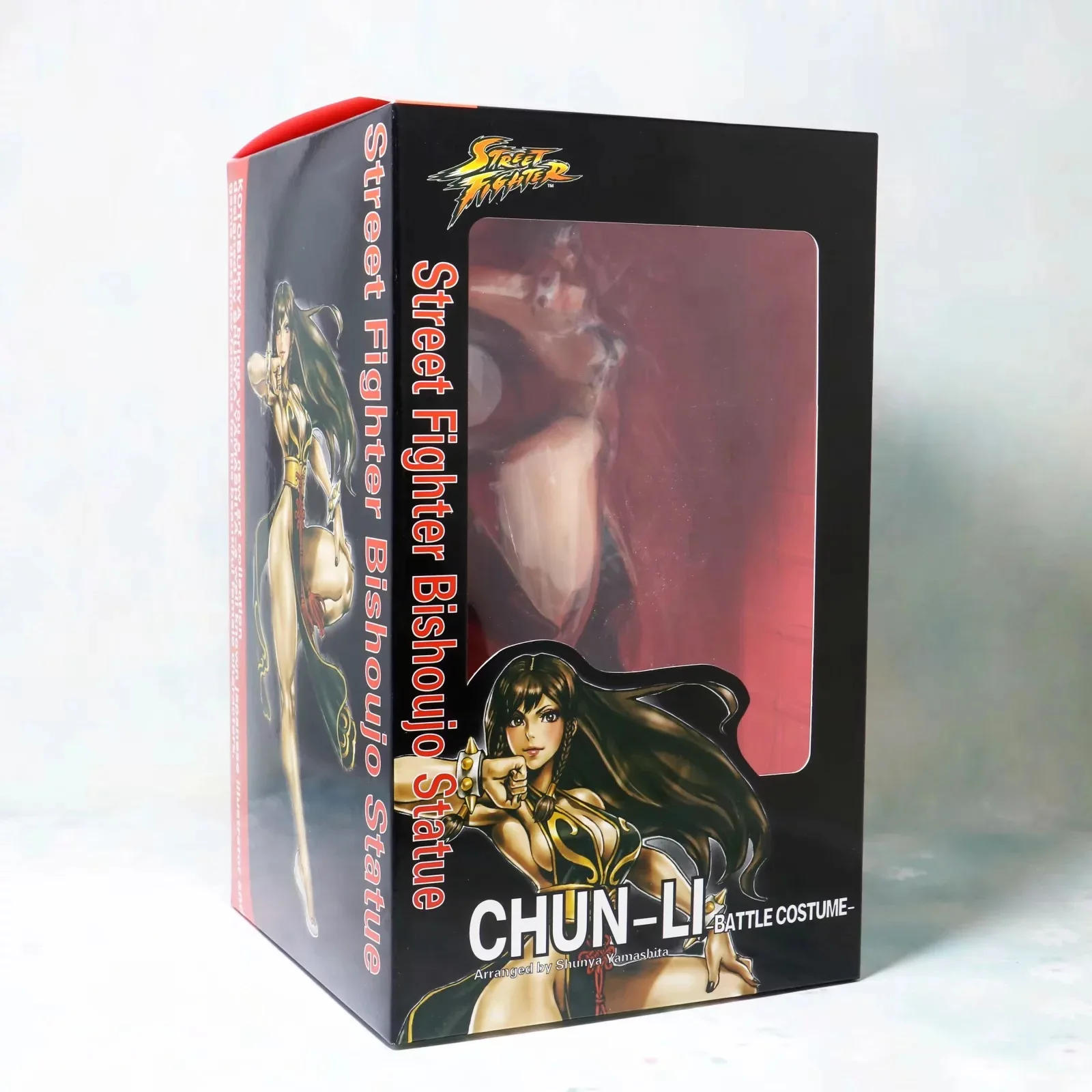 Anime 23cm Chun Li Action Figure PVC Sexy Girl Toys Chun Li Figures Toys Doll Cartoon Figura Collection Model Toys Gift for Kids - Цвет: with box