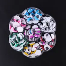 175 шт 12 мм пластиковые безопасные кукольные глаза с ресницами, подвижные Глазные яблоки, самодельные игрушки, игрушки для животных, марионетка куклы, аксессуары