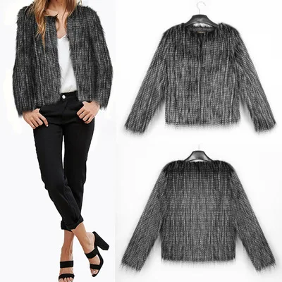 

Women New Free Shipping Fashion Faux Fur Coat MT0067