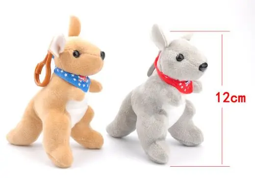 The scarf Australian kangaroo fluffy widgets that doll Small pendant stuffed kangaroo machine doll mixed model