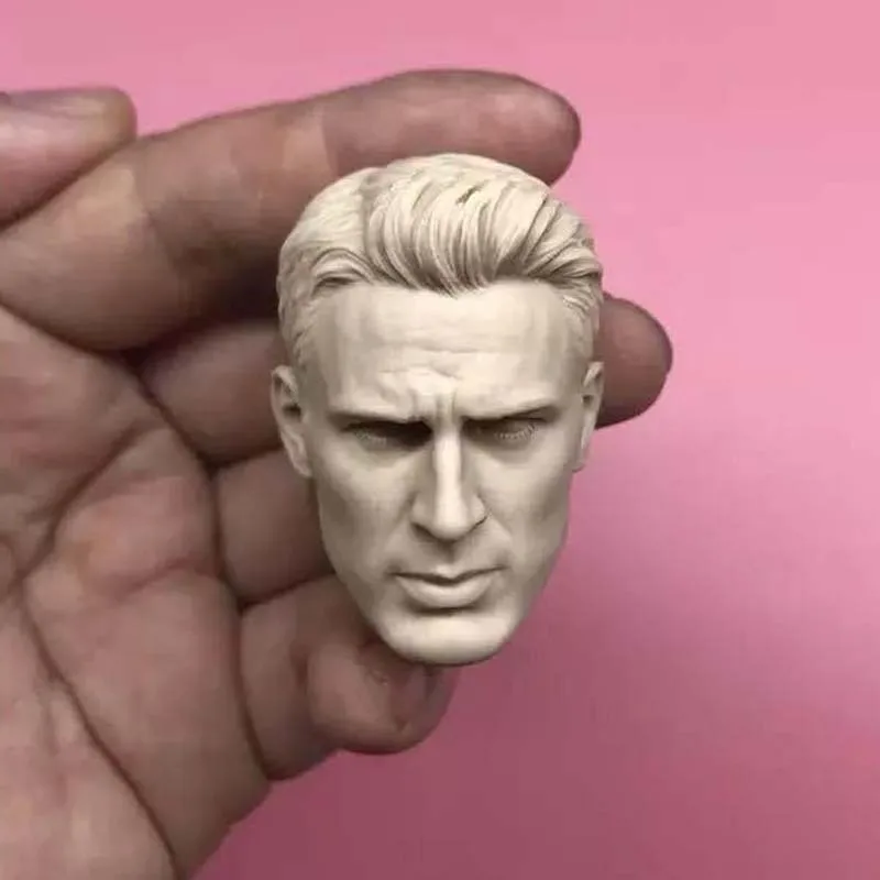 

Chris Evans Unpainted 1/6 Scale Head Sculpt Model Toys DIY Hobbies