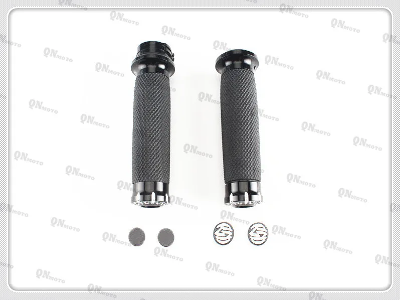 

1' 25mm CNC Edge Cut Handlebar Hand Grips For H A R L E Y Universal Handlebars Cruiser Bobber Chopper Custom