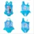 3-10Y Baby Girls One Pieces Купальник Бикини Милая Анна Эльза Принцесса Платье Мультфильм Шаблон Купальники Купальники Бикини Боди