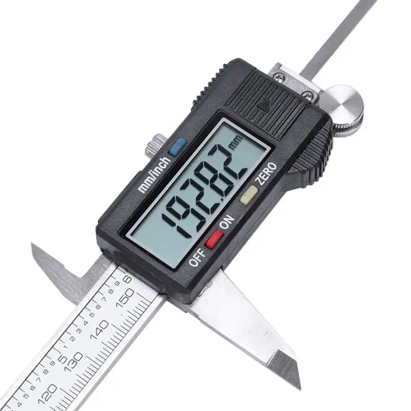 Серебряный 6 &quot/ 150 мм цифровой электронный Большой ЖК экран King Foot Caliber|digital