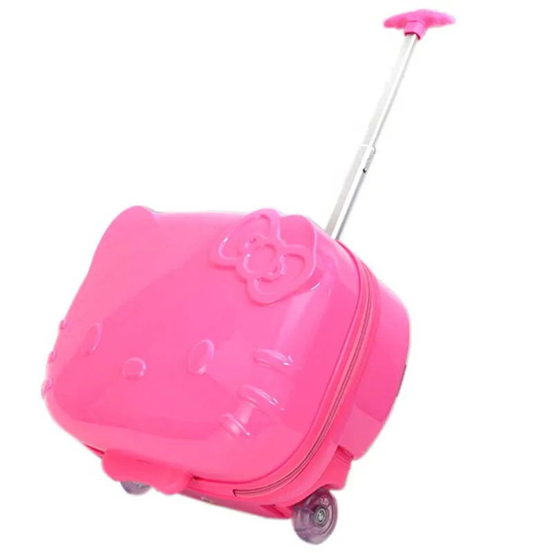 

LeTrend Cute Cartoon Children Rolling Luggage Spinner Suitcase Wheels Students Cabin Trolley 18 inch Travel Bag on Wheel