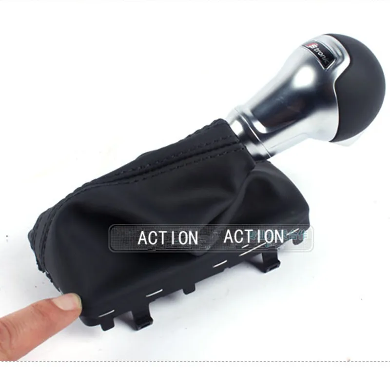 AUDI A3 DSG shift boot black genuine leather