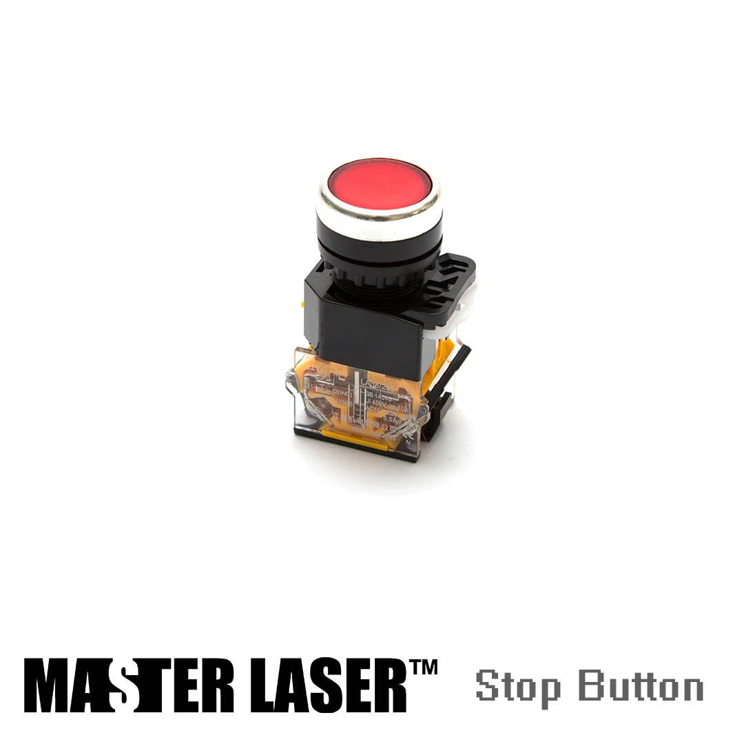 

CO2 Laser Cutting Machine Stop Button Switch Ignition Starter Keyless Entry Push Button Engine Start Stop Emergency Button