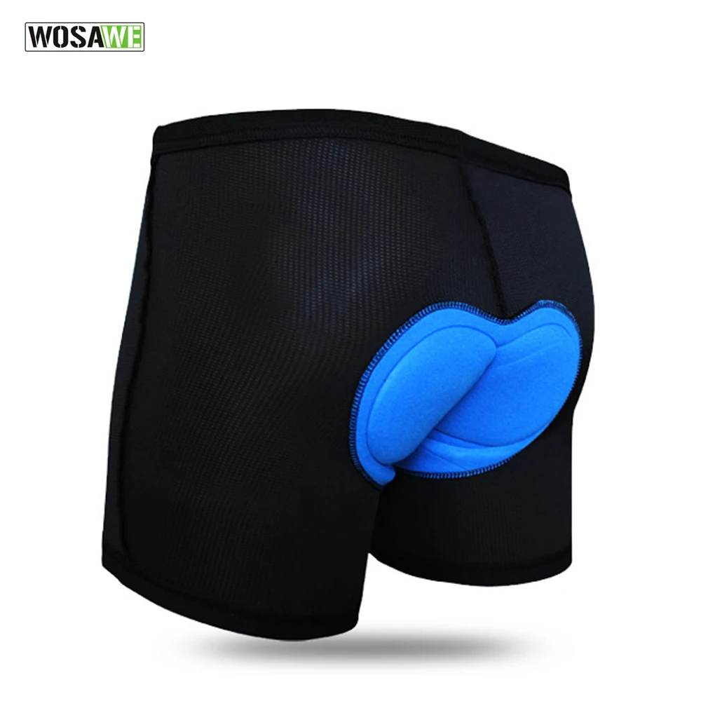 

WOSAWE Summer Bike Bicycle Cycling Shorts Underwear Men Women Shortpant Breathable Quick-Dry Gel 3D Padded Cushion Underpants