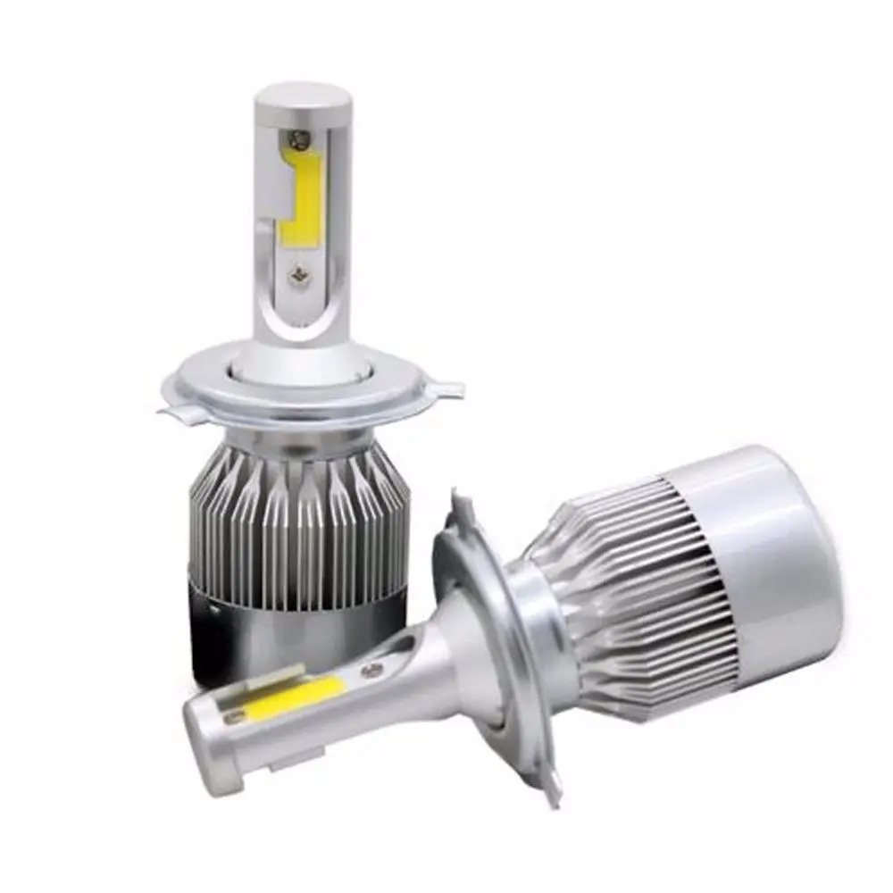 2 pieces h4 led high power 50w 8000lm 6000k 6500k strong bright car