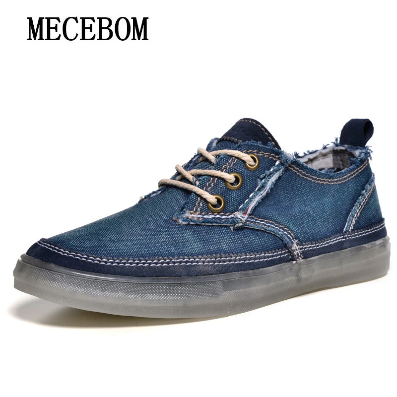 

Fashion brand men canvas shoes original quality denim canvas breathable lace up men casual shoes sneakers sapato masculino 6106m