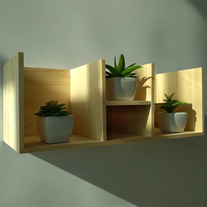 Луи моды растения сами книжные шкафы все твердой древесины без перегородки ногтей на настенный стол современный простой