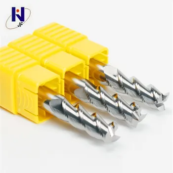 

JF Shank 6mm D4*12*D6*50*3T Solid Carbide, 3 Flutes, Aluminium, Metric, 45HRC, Overall Length 50mm, ALN-JF3F