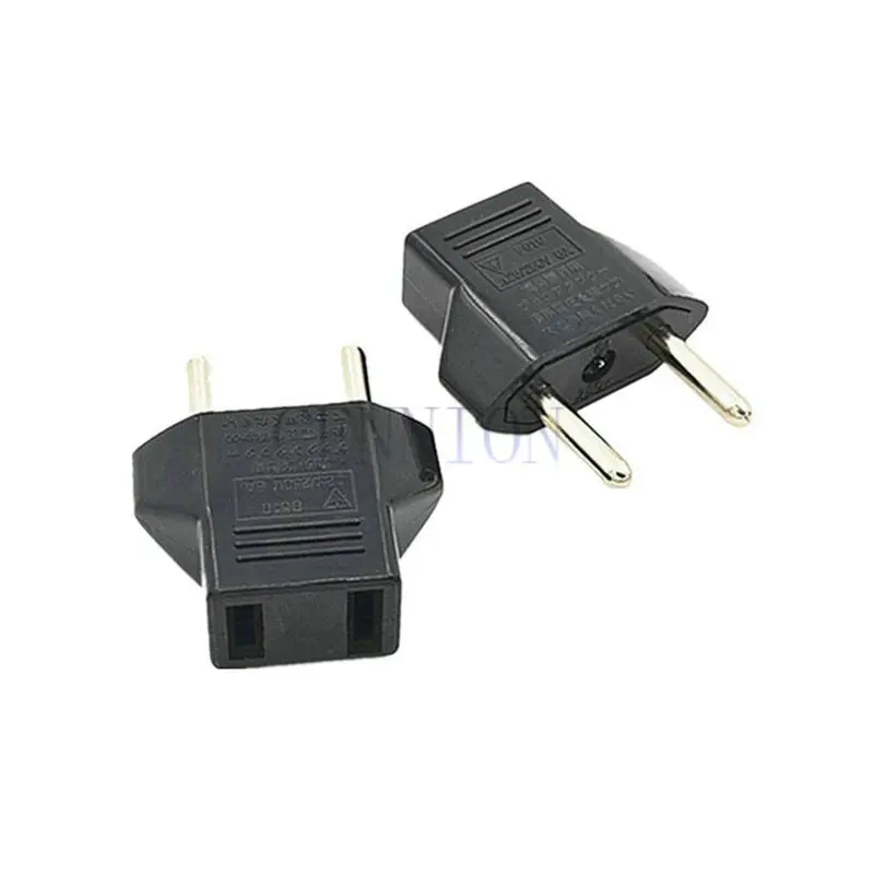 

US to EU 2pin Europe AC Power Plug Trip Travel Adaptor Convertor for Journey 100pcs free express shipping