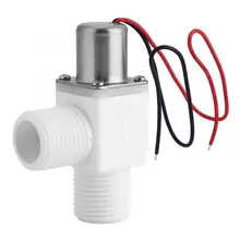 Válvula Solenoide de pulso eléctrico de plástico para Control de agua, 1/2 VDC,