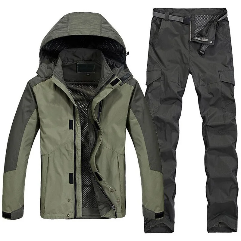 Men Outdoor Sports Jacket Men's Camping Hiking Waterproof Windproof