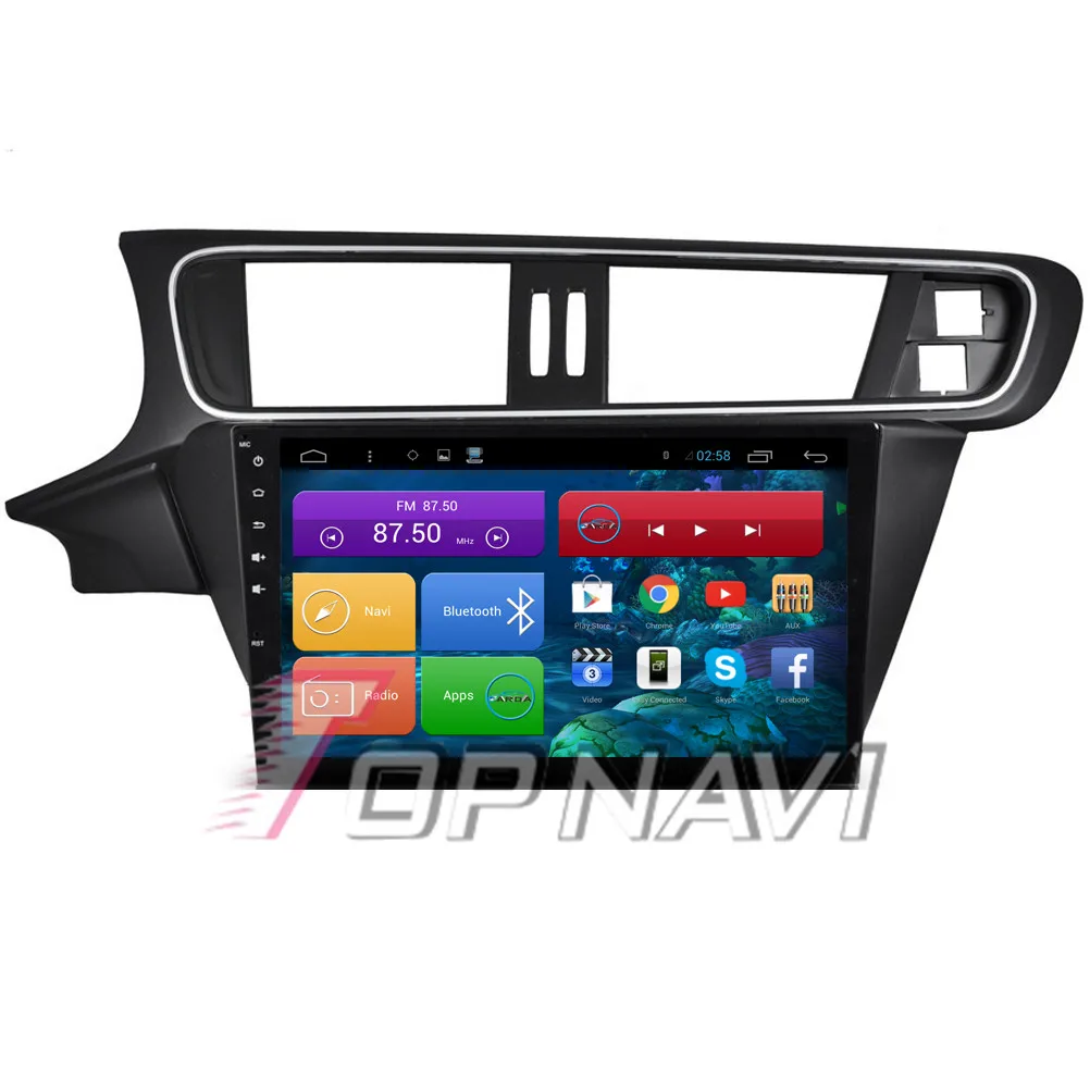 

Topnavi 10.2'' Quad Core Android 6.0 Car GPS Navigation for Citroen C3 XR 2015 Autoradio Multimedia Audio Stereo,NO DVD In Dash
