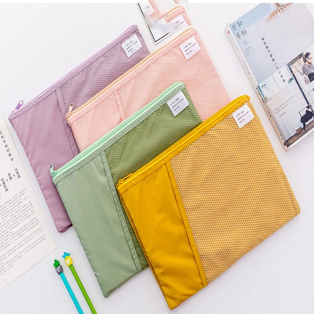 

Foldable Document Folder Storage Pouch Package for A4 Paper Portable Pocket Storage Bag Organizer Bag Bolsa De Almacenamiento
