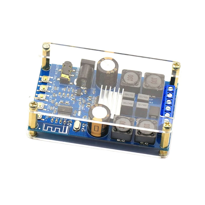 

TPA3116 Bluetooth Digital Power Amplifier Board Audio Amplifiers Dual Channel 50W*2 Stereo Amplificador Module With Shell