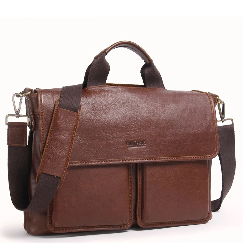 

Mva Fashion Men`s Briefcase 100% Genuine Leather Men Crossbody Bag Men Causal Leather Bag Hot Sale Leather Men`s Briefcase