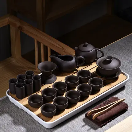 Китайский керамический чайный набор Исин фиолетовый глиняный горшок Xi Shi Gaiwan