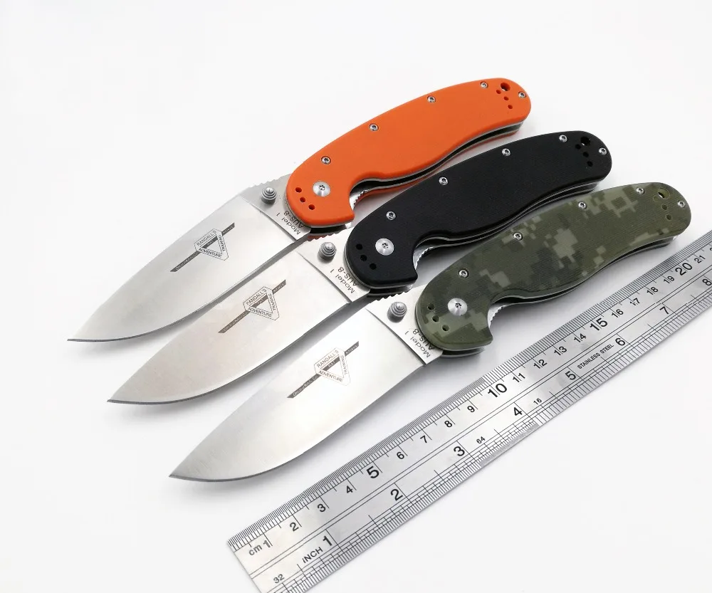 Online JSSQ RATTO Modello 1 Coltello Pieghevole AUS 8 Lama di Combattimento Della Lama di Tasca di Campeggio Esterna EDC Strumenti di Sopravvivenza Di Caccia Coltelli Militari OEM