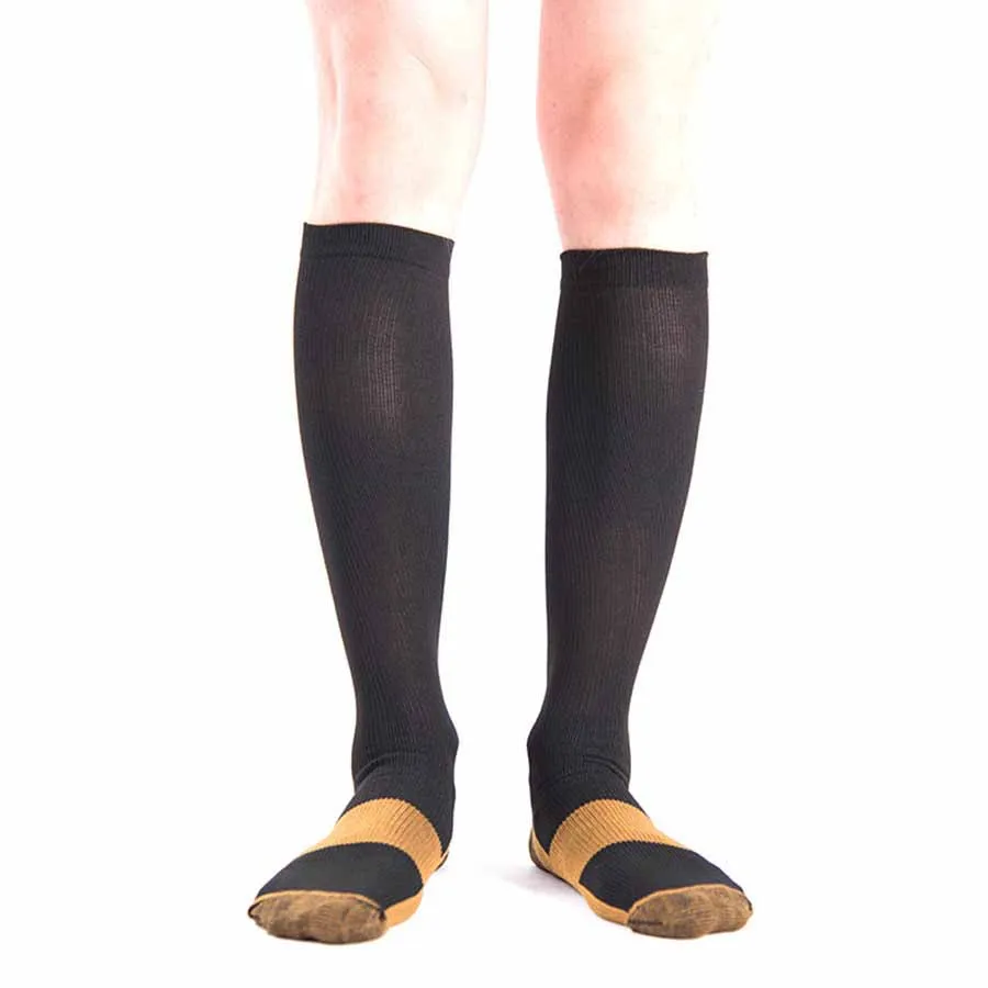 [COSPLACOOL], носки для чулок, медные, против усталости, Компрессионные Мужские носки, унисекс, против усталости, Magic Meias - Цвет: 1