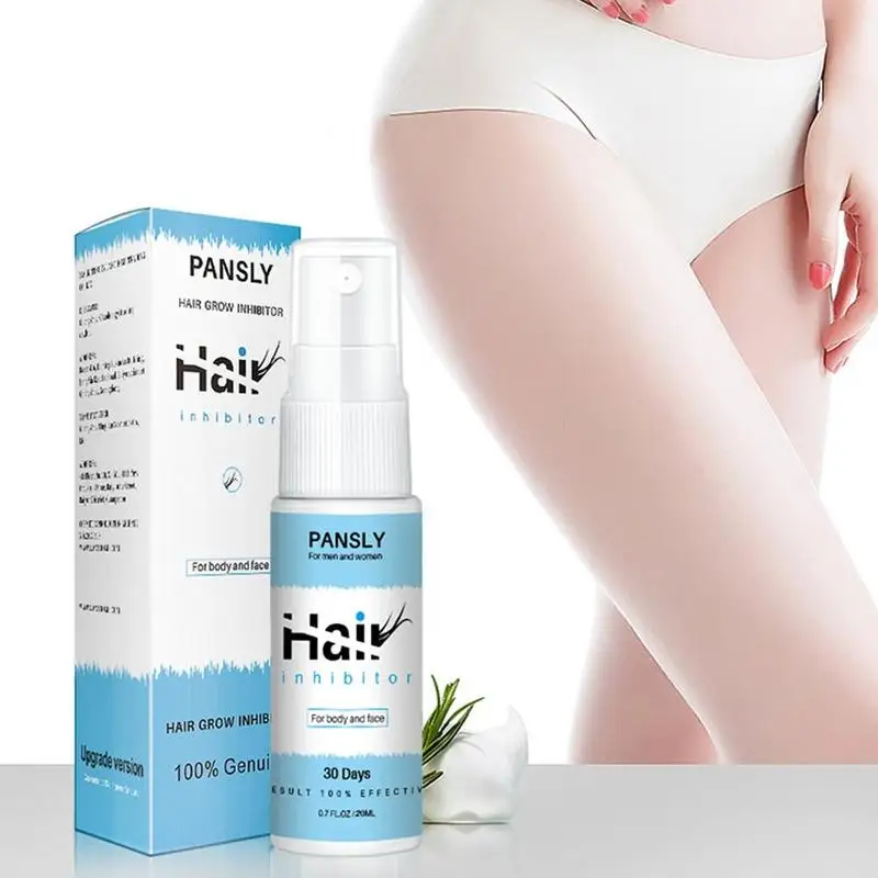

Pansly Hair Growth Removal Inhibitor Serum Oil Spray Beard Bikini Intimate Face Legs Body Armpit Painless Hair Remover 20ml