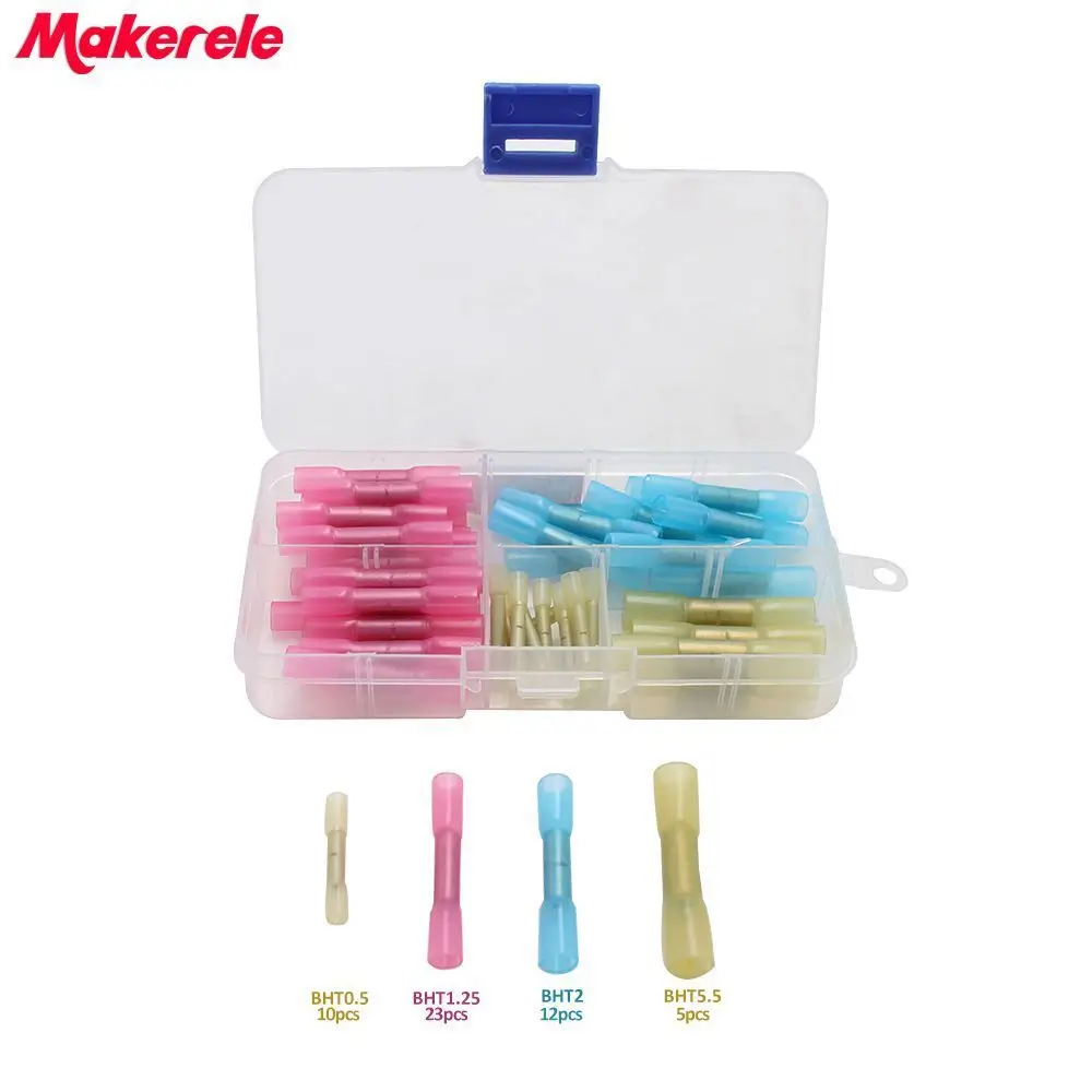 

50pcs/Box GP-H003 Assorted Insulated Electrical Wire Terminals Crimp Connector Spade makerele