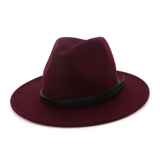 leather gambler hat