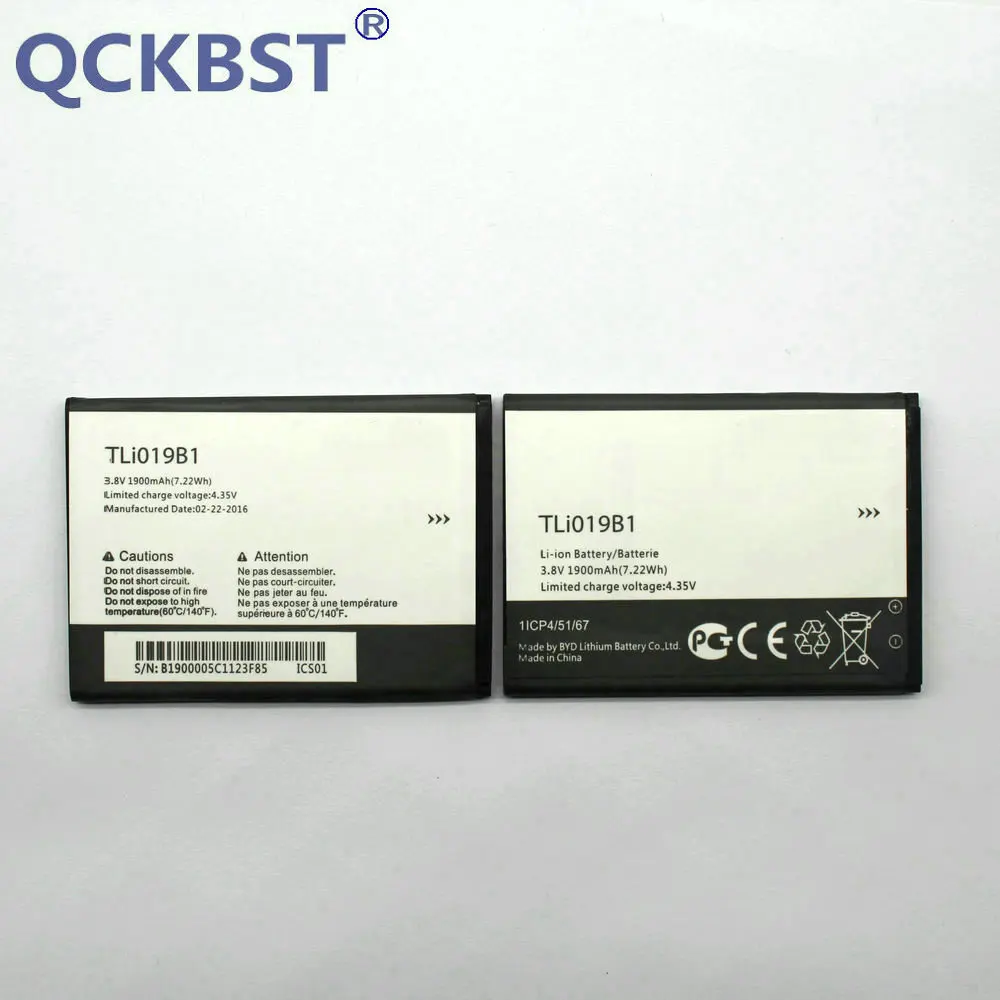 Аккумулятор QCKBST TLI019B1 TLi019B2 1900 мАч для телефона ALCATEL one touch POP C7 OT 7041 7041D dual CAB1900003C2 + код