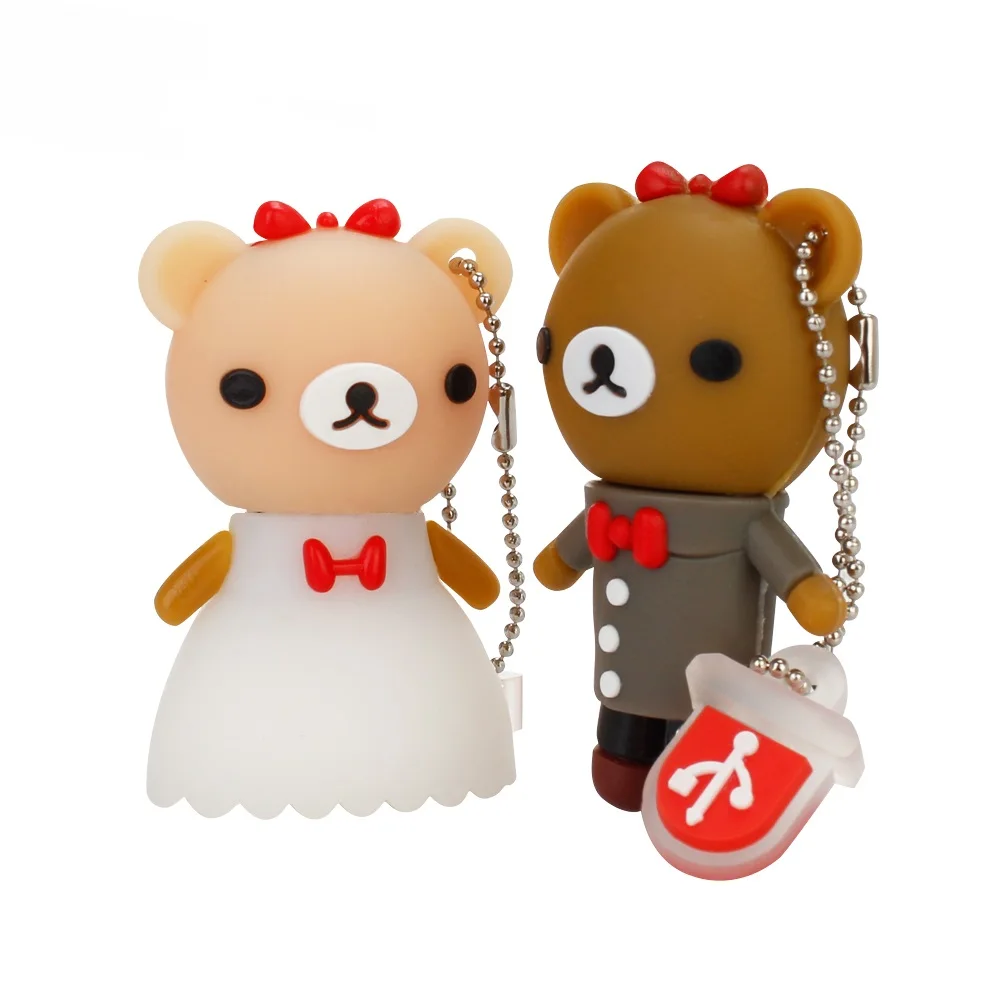 

Mini Cute Bear Memory Stick Personalized Gift Large Capacity USB Flash Drive 4GB 8GB 16GB 32GB 64GB Memory Stick pen drive
