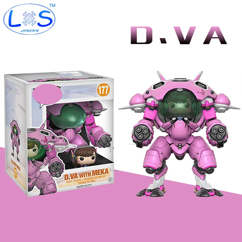 

OW DVA and mecha Action Figure Model kinderen Speelgoed Geschenken Collectie Tracer PVC 15CM game figuur