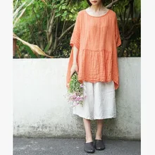 Новая версия продукта в летом года, дизайн хлопок белье свободные большие размеры женская футболка