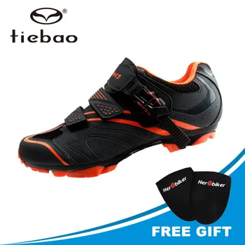 TIEBAO-zapatos para bicicleta de montaña para hombre, calzado de ciclismo con bloqueo automático, resistente al desgaste, Mtb