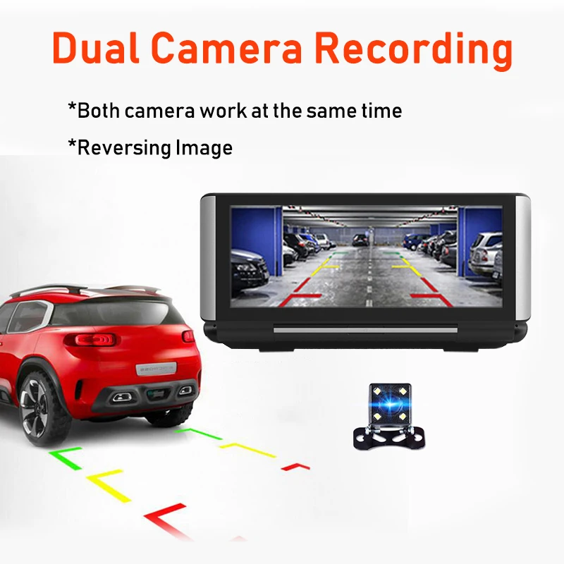 Автомобильный видеорегистратор Bluavido 7 дюймов 4G Android GPS навигация ADAS FHD 1080P DVR Wi Fi BT