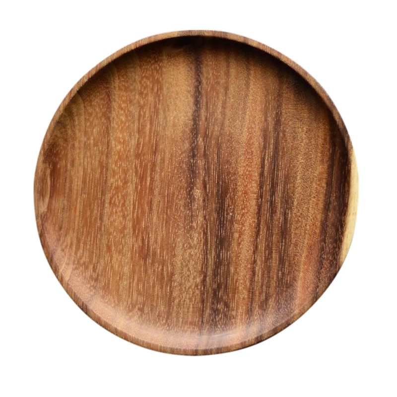 2 шт. Набор круглых деревянных тарелок|round wooden plate|wood plate setwood |